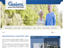 Tablet Screenshot of geriatel.es